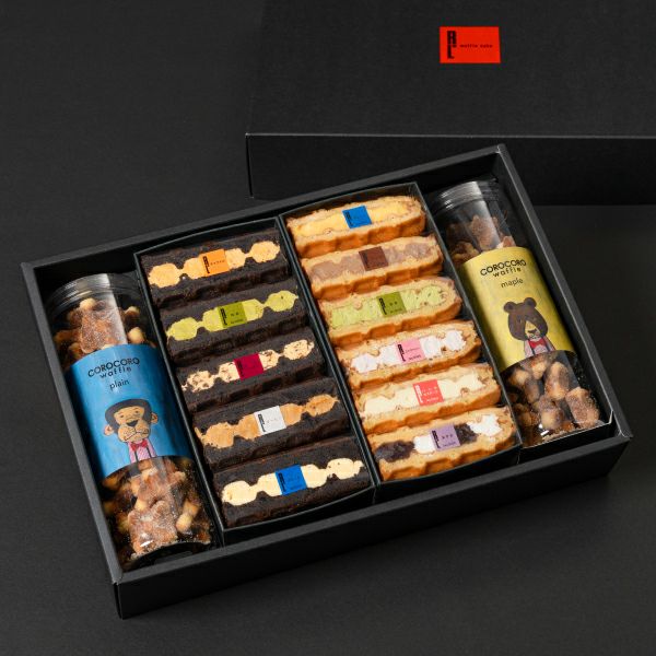 エール・エル人気の3種のワッフルが楽しめるギフトセット。【送料込