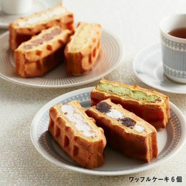 ワッフル6種+くるくるワッフルセット(大人のバニラカスタードロール