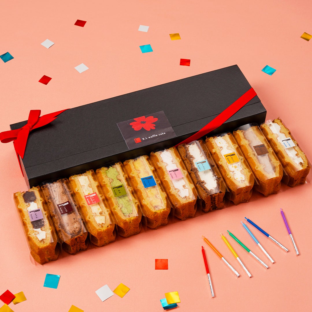 菓子 eri リボン＆キャンドル付き ワッフルケーキ10種セット | 公式オンライン