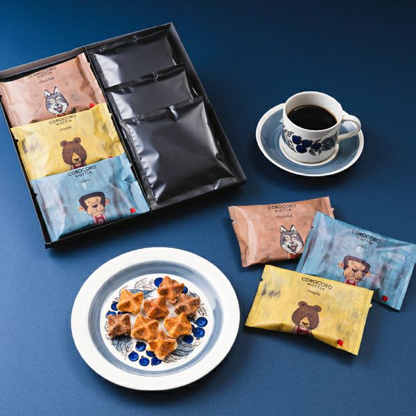 コーヒードリップバッグ付き コロコロワッフル パック 3袋セット【2個